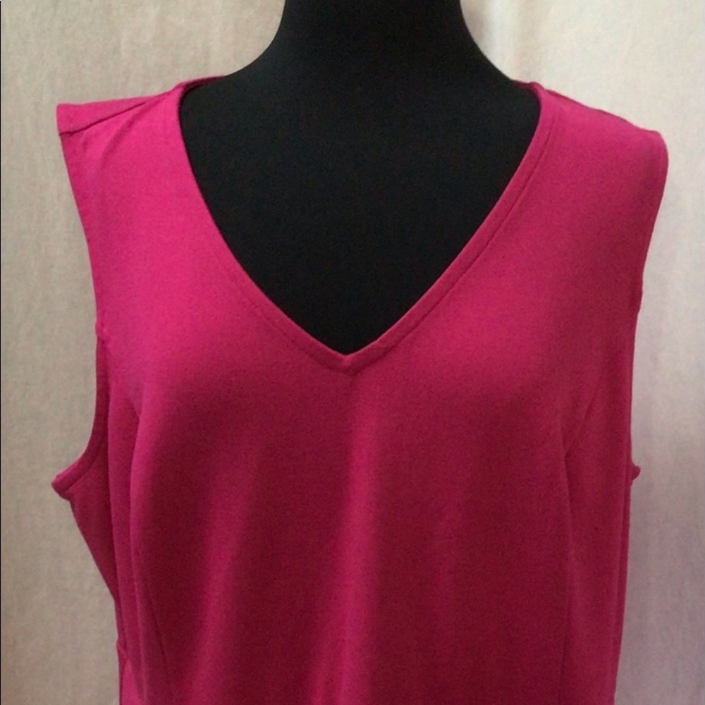 Lane Bryant Pink peplum plus  size top size 22/24